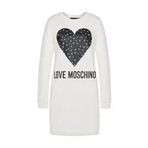 LOVE MOSCHINO ハート ロゴ コットン ワンピース 23新品!!モスキーノ服コピー 半袖 Tシャツの通販 ハートウサギの